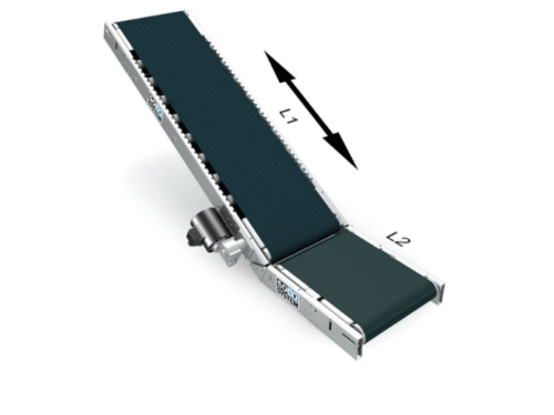 SOCO Belt conveyors with booster - roller bedding