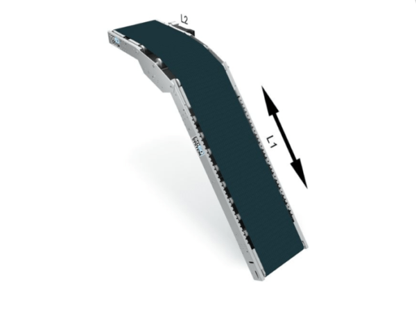 SOCO Belt conveyors with triplex angles - roller bedding