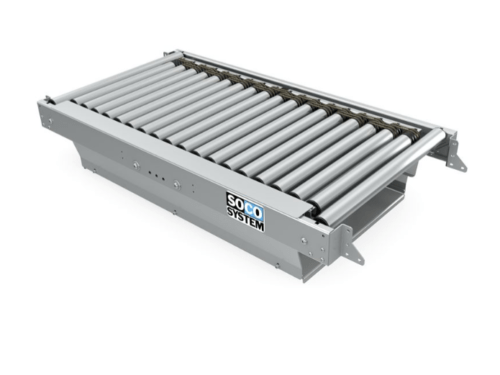 SOCO Check-weigh unit with driven roller conveyor