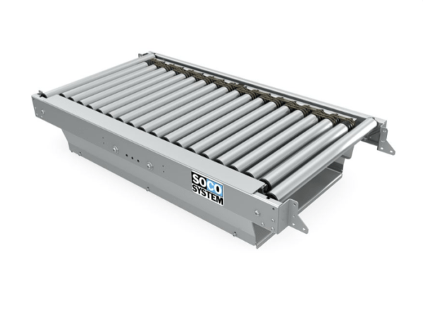 SOCO Check-weigh unit with driven roller conveyor