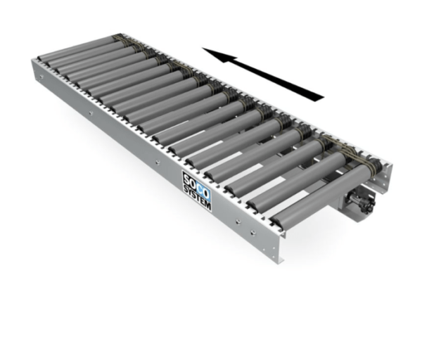 SOCO Coupled section for driven plastic  roller conveyors - drive in the right side