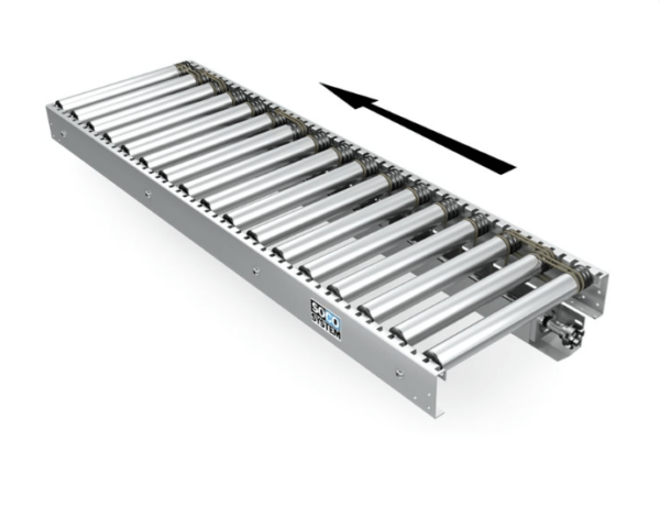 SOCO Coupled section for steel driven roller conveyors - drive in the right side