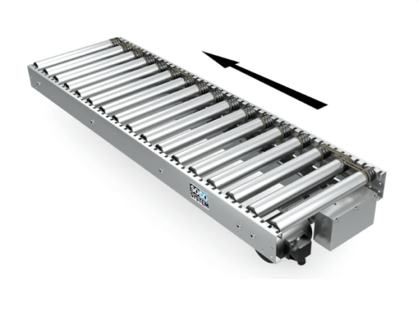 SOCO Drive section for driven steel roller conveyors - drive in the right side