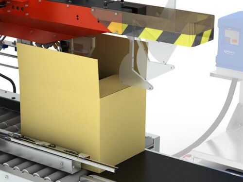 Folding of inside and outside flaps is very efficient and most carton qualities can be handled.