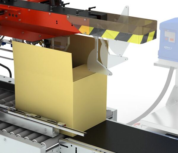 Folding of inside and outside flaps is very efficient and most carton qualities can be handled.