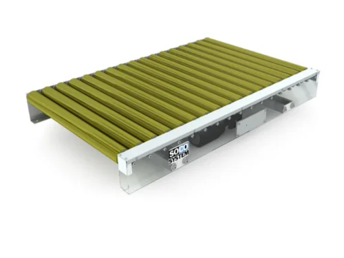 SOCO Driven pallet roller conveyors with sub-mounted gear motor