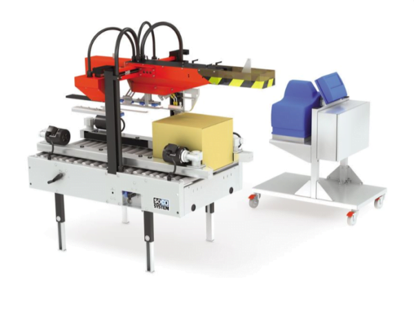 SOCO HM-4200 case sealer with automatic flap folding