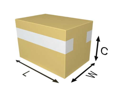 Length and width of case and tape placing C indicates the lowest and highest placings of the tape measured from the base of the case to the centre of the tape.