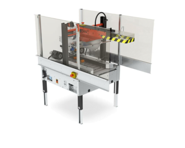 SOCO T-4000 case sealer with automatic flap folding