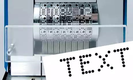 Pernuma Electric Text Perforation